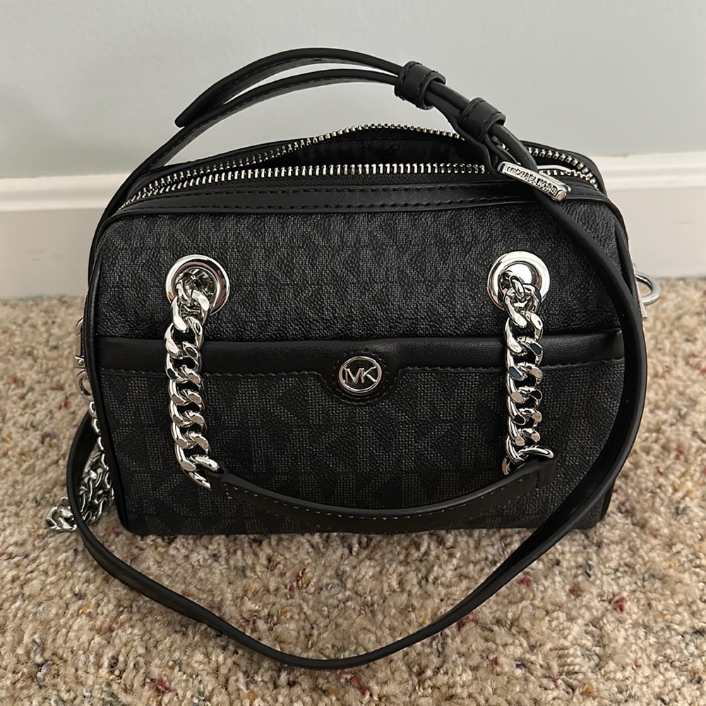 Michael Kors Blaire extra small logo duffel bag with crossbody strap
